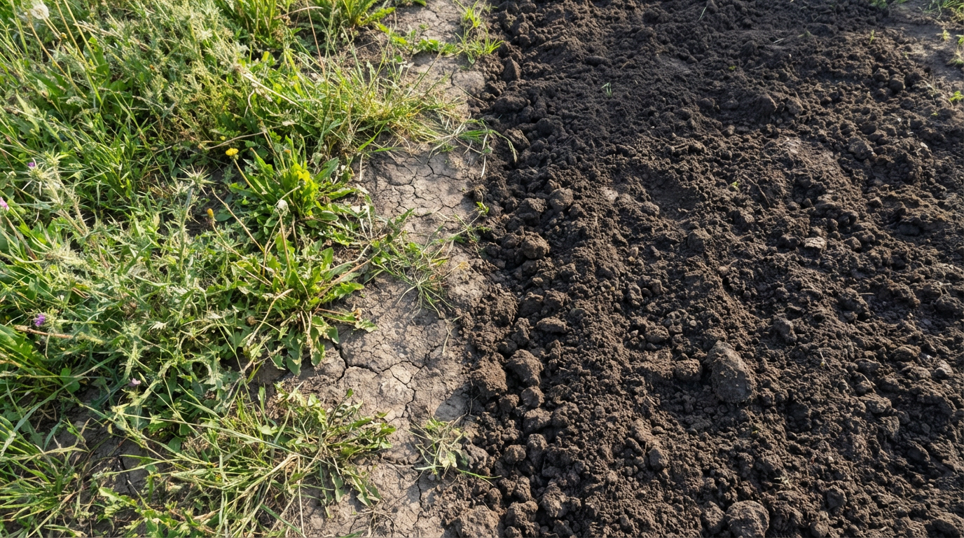 Pred in po obdelavi vrta – Štih&Go